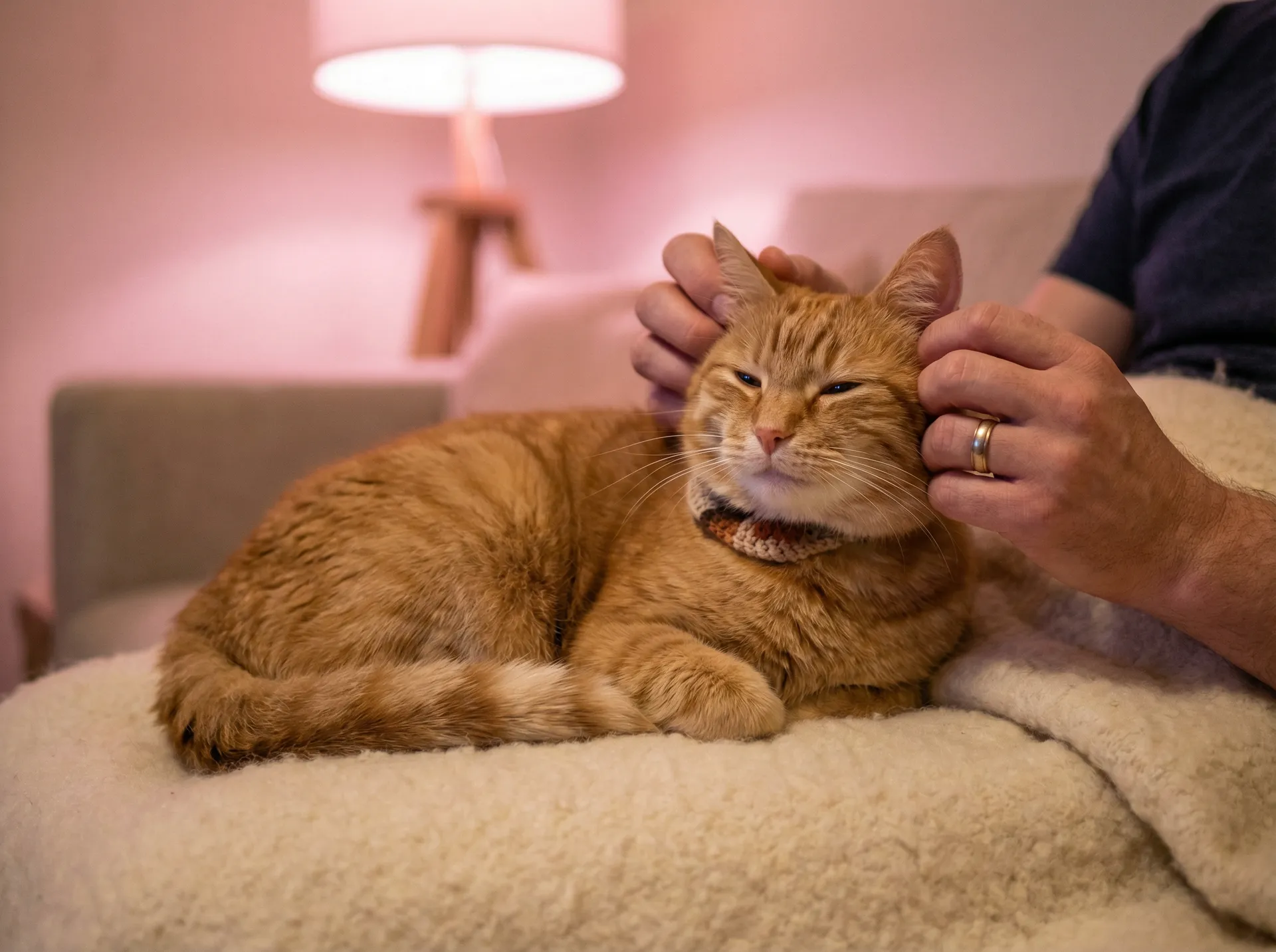 猫咪被温柔抚摸的幸福时刻 - 明道孙俪